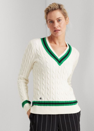 Women's Ralph Lauren Cotton Cricket Sweater | 286539SEU